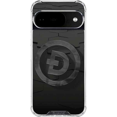Doge Coin Textured Logo Google Pixel 10 Clear Case